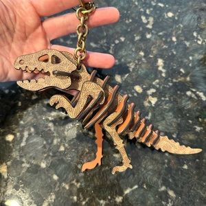 Coach Large T-Rex Dinosaur Keychain/Bag Charm